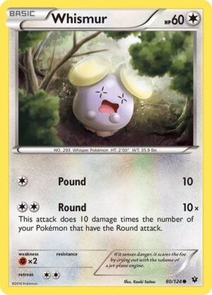 Whismur - 80/124: XY - Fates Collide