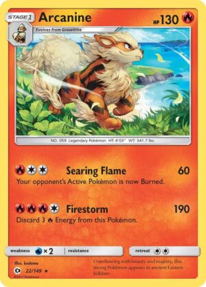 Arcanine - 22/149: SM Base Set