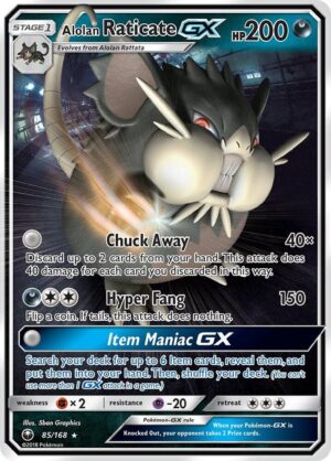 Alolan Raticate GX - 85/168: SM - Celestial Storm
