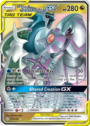 Arceus & Dialga & Palkia GX - 156/236: SM - Cosmic Eclipse