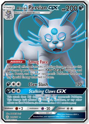 Alolan Persian GX (Full Art) - 219/236: SM - Cosmic Eclipse