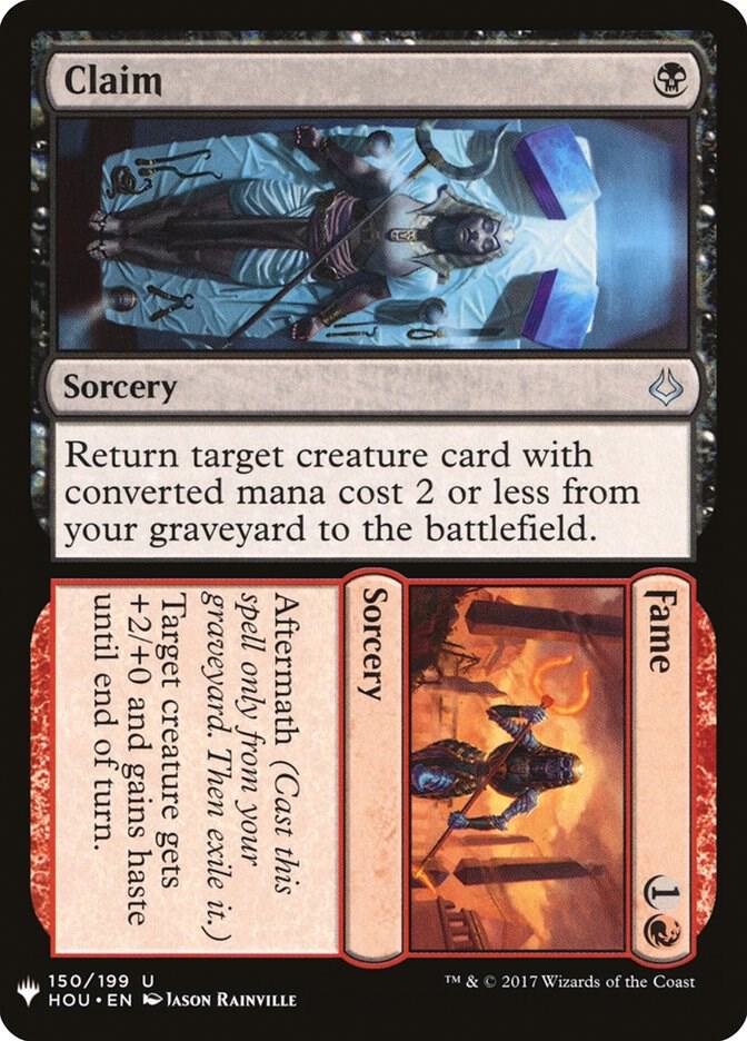 Claim // Fame - 150: The List Reprints