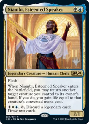 Niambi, Esteemed Speaker - 222: Promo Pack: Core Set 2021