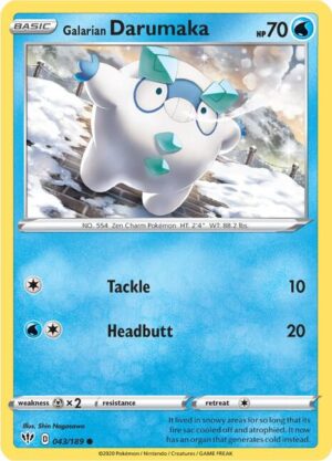 Galarian Darumaka - 043/189: SWSH03: Darkness Ablaze