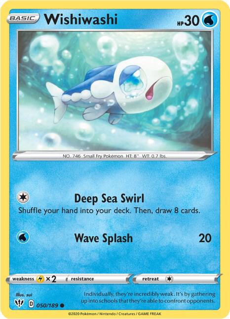 Wishiwashi - 050/189: SWSH03: Darkness Ablaze