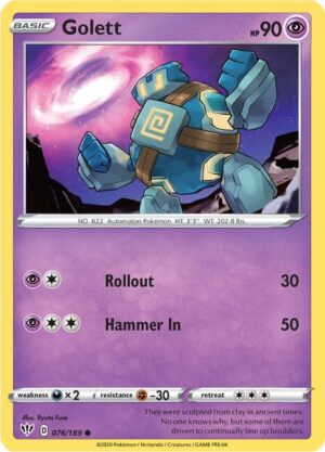 Golett - 076/189: SWSH03: Darkness Ablaze