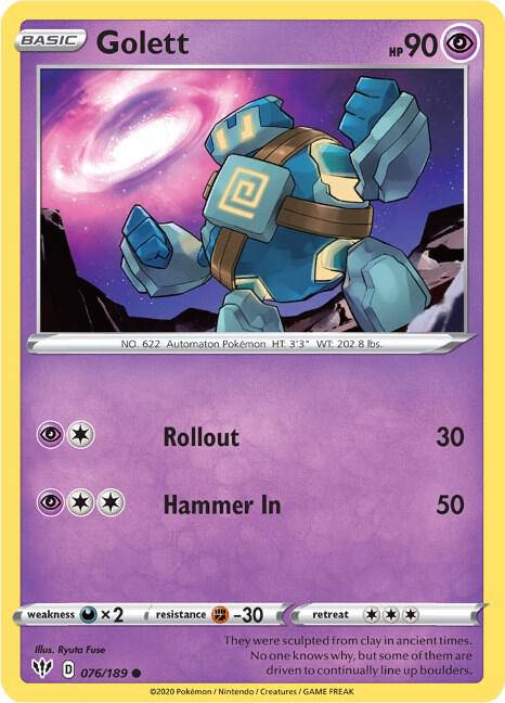 Golett - 076/189: SWSH03: Darkness Ablaze