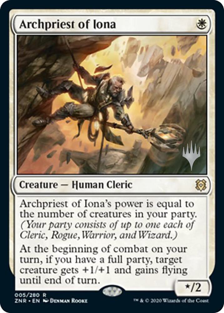 Archpriest of Iona - 5: Promo Pack: Zendikar Rising