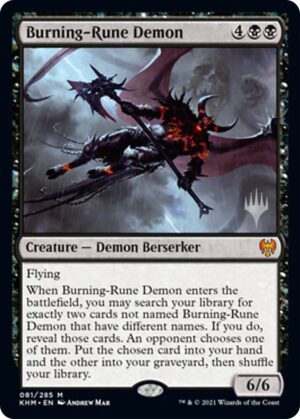 Burning-Rune Demon - 81: Promo Pack: Kaldheim