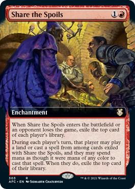 Share the Spoils (Extended Art) - 303: Commander: Adventures in the Forgotten Realms