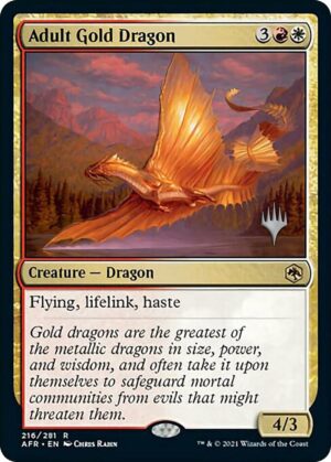 Adult Gold Dragon - 216: Promo Pack: Adventures in the Forgotten Realms