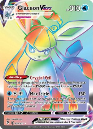 Glaceon VMAX (Secret) - 208/203: SWSH07: Evolving Skies
