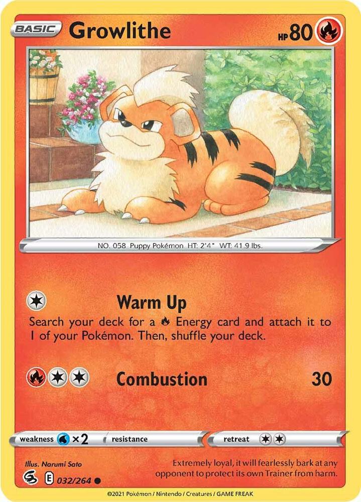 Growlithe - 032/264: SWSH08: Fusion Strike
