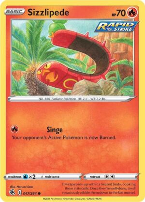 Sizzlipede (47) - 047/264: SWSH08: Fusion Strike