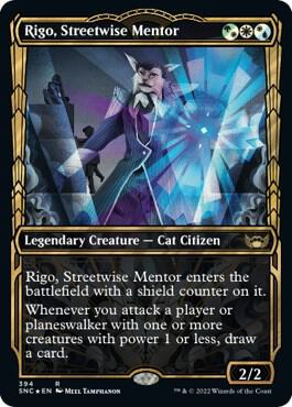 Rigo, Streetwise Mentor (Gilded Foil) - 394: Streets of New Capenna