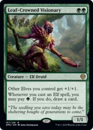 Leaf-Crowned Visionary - 167: Promo Pack: Dominaria United