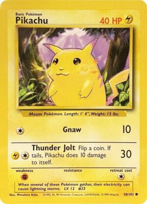 Pikachu - 058/102: Base Set (LP)