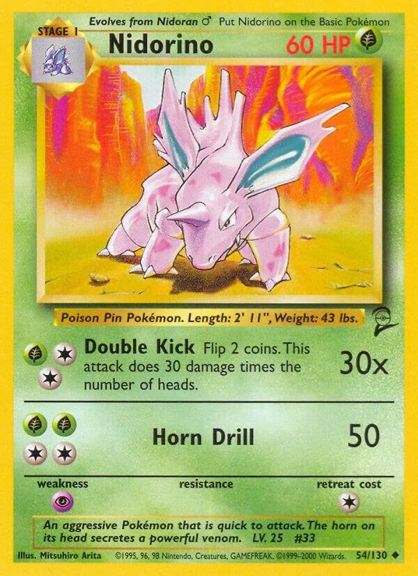 Nidorino - 054/130: Base Set 2 (LP)