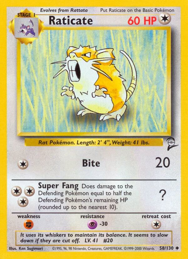 Raticate - 058/130: Base Set 2