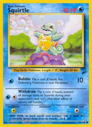 Squirtle - 093/130: Base Set 2 (LP)