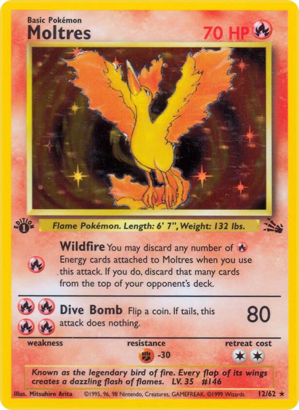 Moltres (12) - 12/62: Fossil (HP)