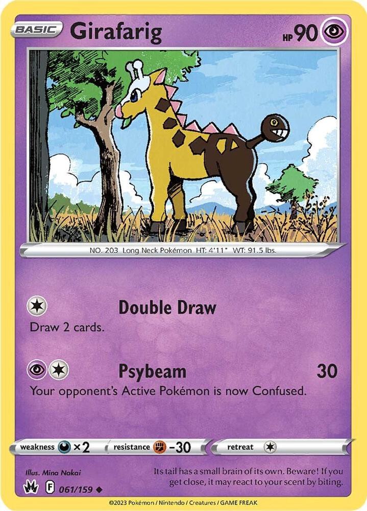 Girafarig - 061/159: SWSH: Crown Zenith