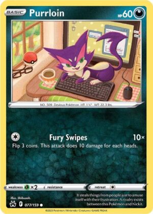 Purrloin - 077/159: SWSH: Crown Zenith