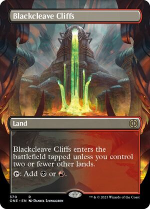 Blackcleave Cliffs (Borderless) - 370: Phyrexia: All Will Be One