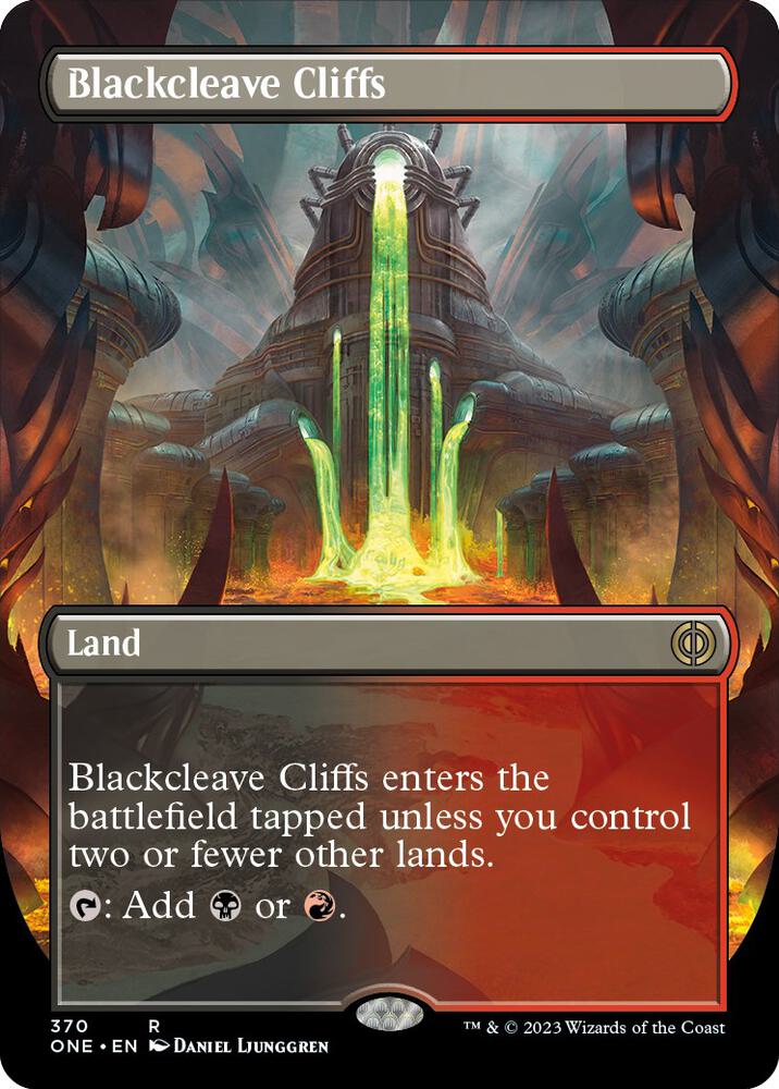 Blackcleave Cliffs (Borderless) - 370: Phyrexia: All Will Be One