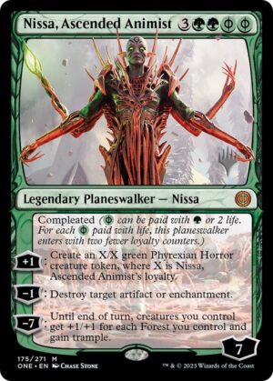 Nissa, Ascended Animist - 175: Promo Pack: Phyrexia: All Will Be One