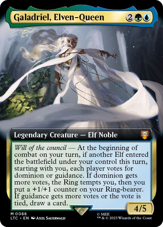 Galadriel, Elven-Queen (Extended Art) - 88: Commander: The Lord of the Rings: Tales of Middle-earth