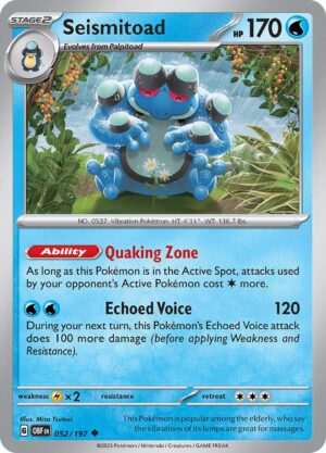 Seismitoad - 052/197: SV03: Obsidian Flames