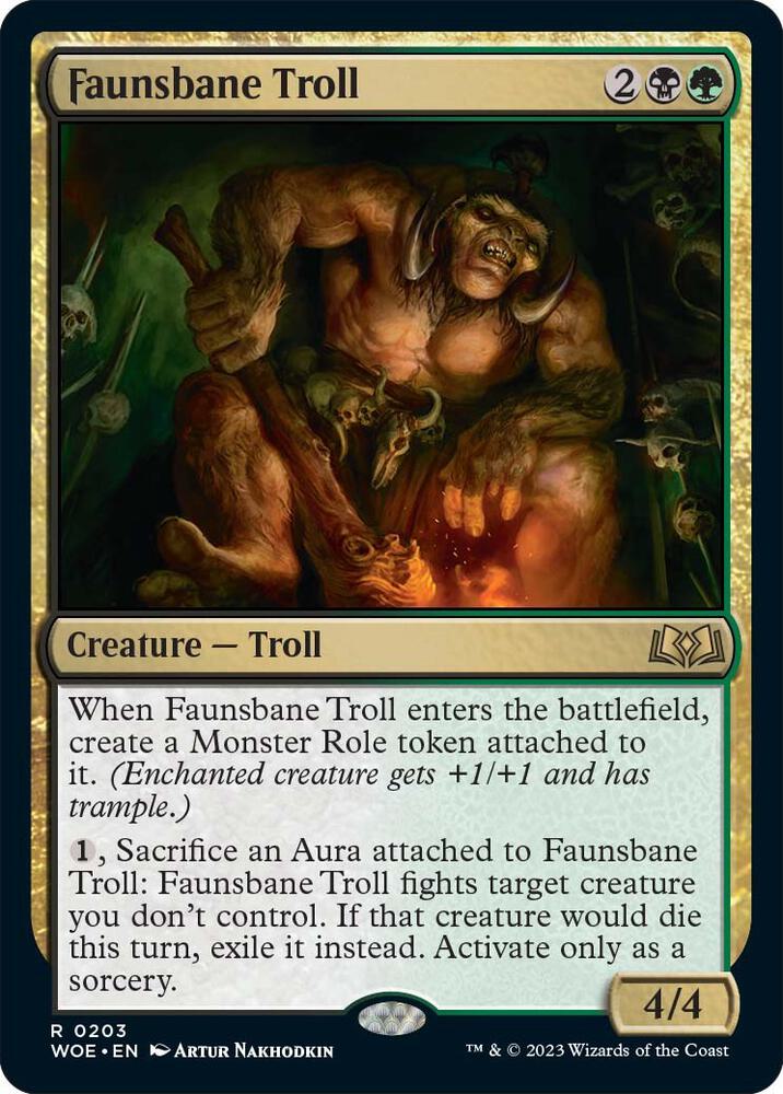Faunsbane Troll - 203: Wilds of Eldraine
