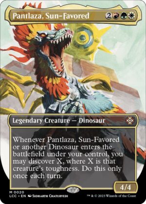 Pantlaza, Sun-Favored (Borderless) - 20: Commander: The Lost Caverns of Ixalan