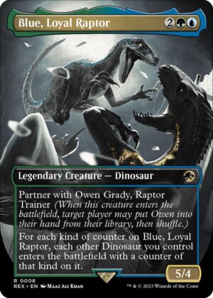 Blue, Loyal Raptor (Borderless) - 8: Universes Beyond: Jurassic World Collection