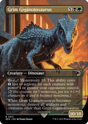 Grim Giganotosaurus (Borderless) - 11: Universes Beyond: Jurassic World Collection