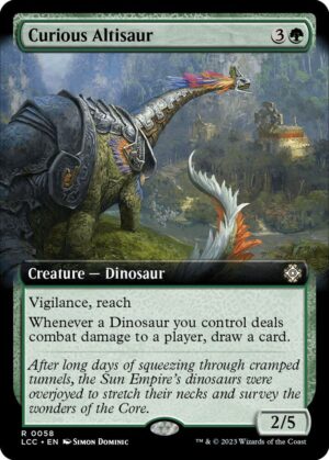 Curious Altisaur (Extended Art) - 58: Commander: The Lost Caverns of Ixalan