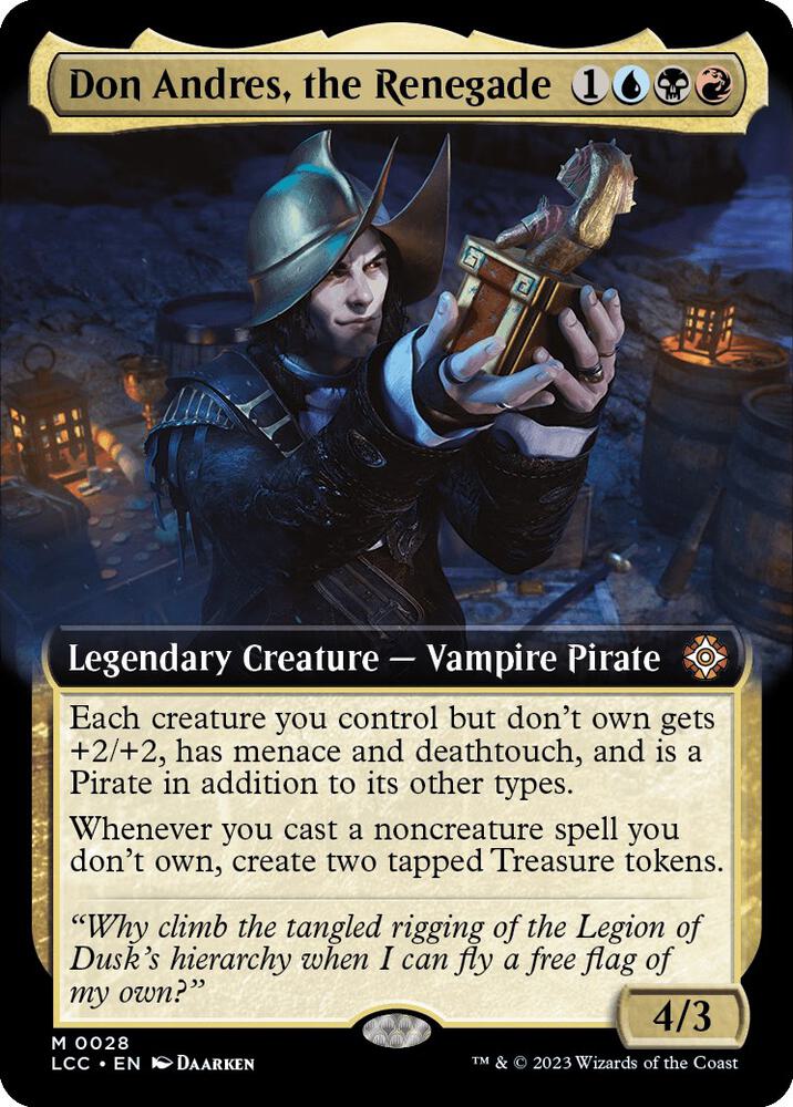 Don Andres, the Renegade (Extended Art) - 28: Commander: The Lost Caverns of Ixalan
