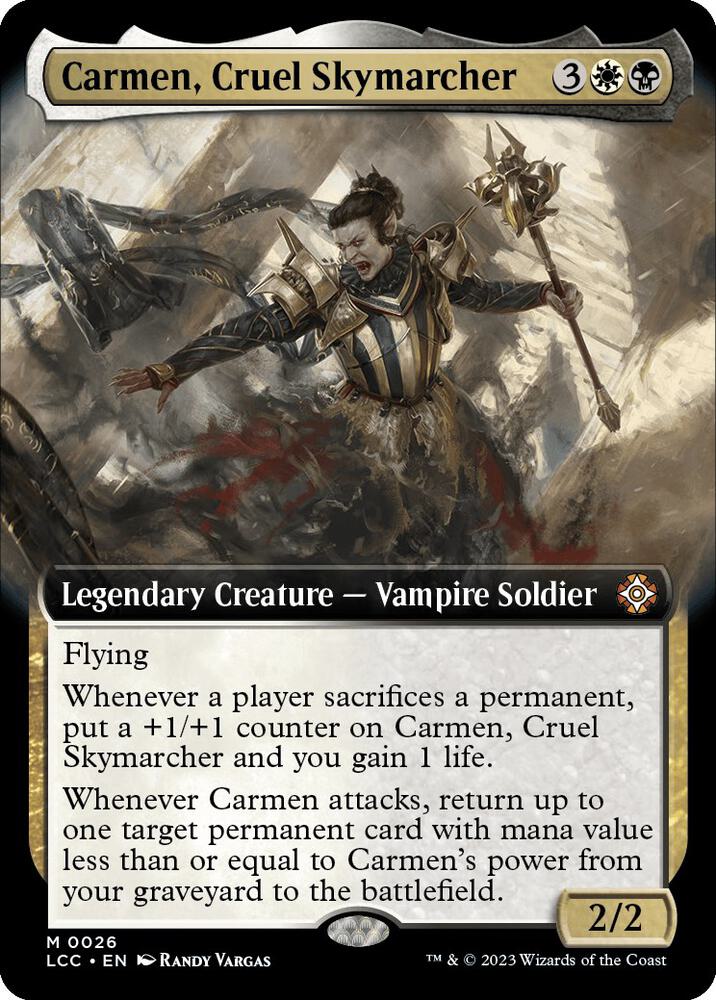 Carmen, Cruel Skymarcher (Extended Art) - 26: Commander: The Lost Caverns of Ixalan