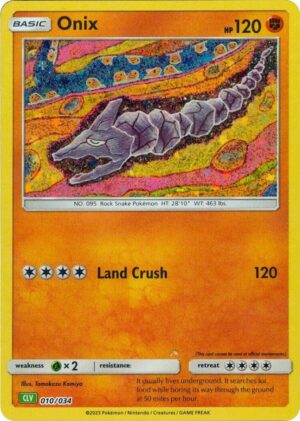 Onix - 010/034: Trading Card Game Classic