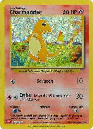 Charmander - 001/034: Trading Card Game Classic