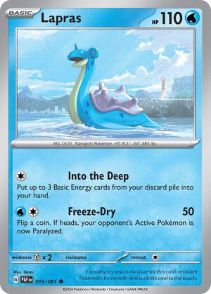 Lapras - 016/091: SV: Paldean Fates