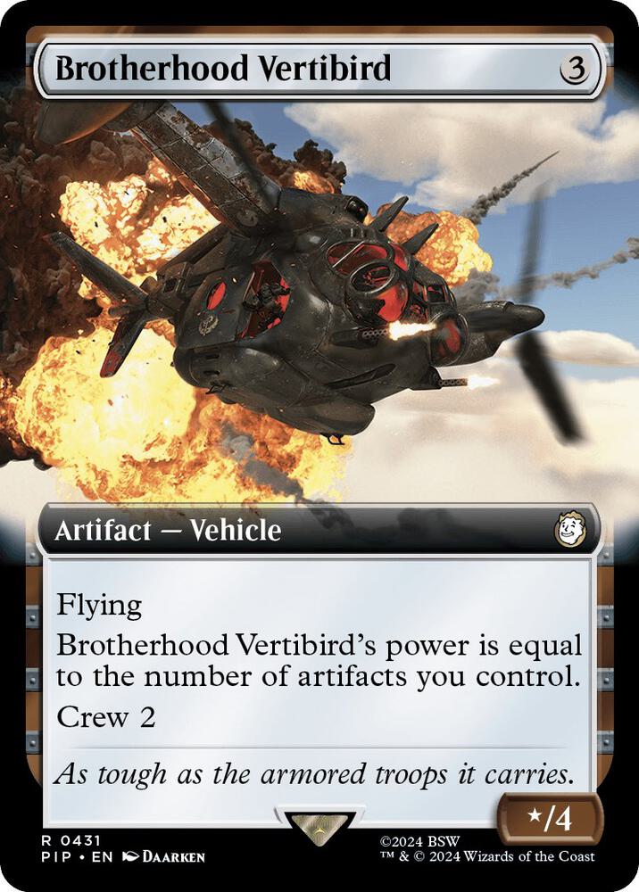 Brotherhood Vertibird (Extended Art) - 431: Universes Beyond: Fallout
