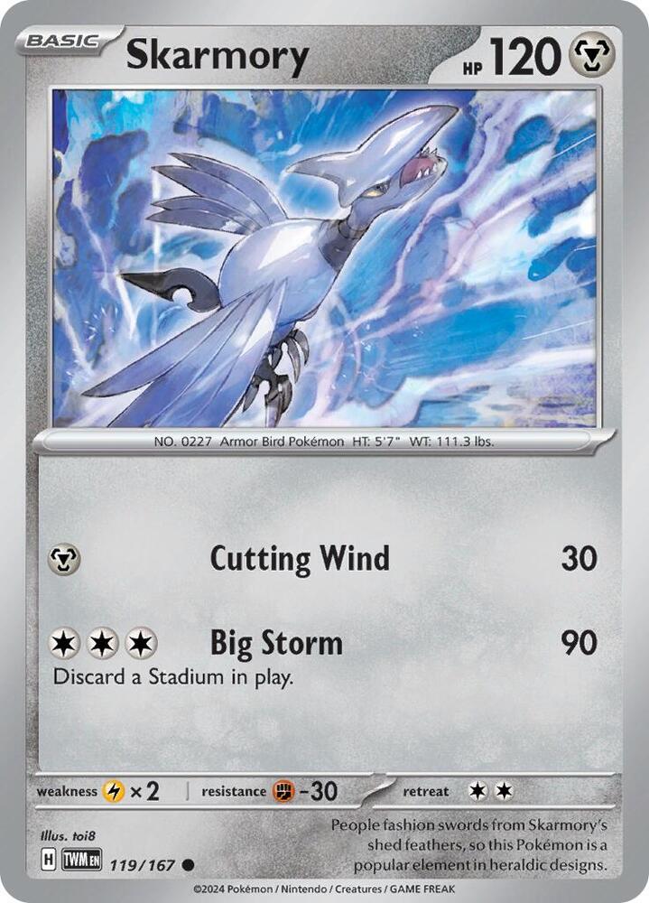 Skarmory - 119/167: SV06: Twilight Masquerade