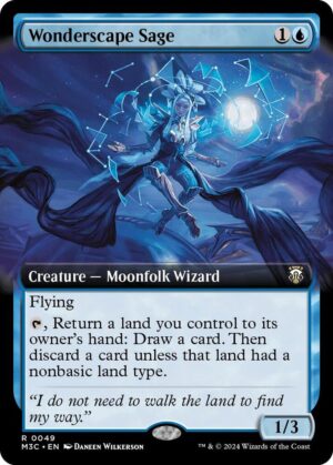 Wonderscape Sage (Extended Art) (Ripple Foil) - 49: Commander: Modern Horizons 3