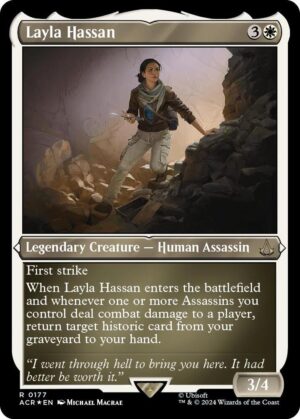 Layla Hassan (Foil Etched) - 177: Universes Beyond: Assassin's Creed