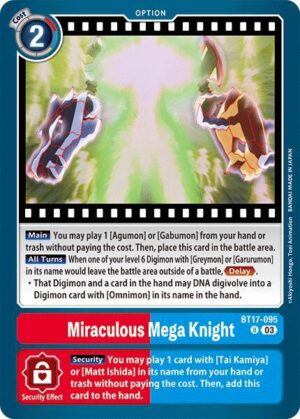 Miraculous Mega Knight - BT17-095 U: Secret Crisis