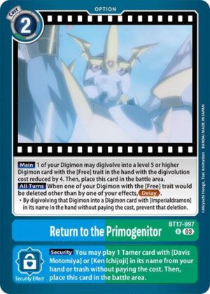 Return to the Primogenitor - BT17-097 U: Secret Crisis
