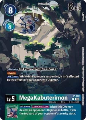 MegaKabuterimon (Update Pack 2024) - P-140 P: Digimon Promotion Cards