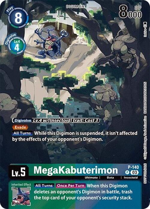 MegaKabuterimon (Update Pack 2024) - P-140 P: Digimon Promotion Cards